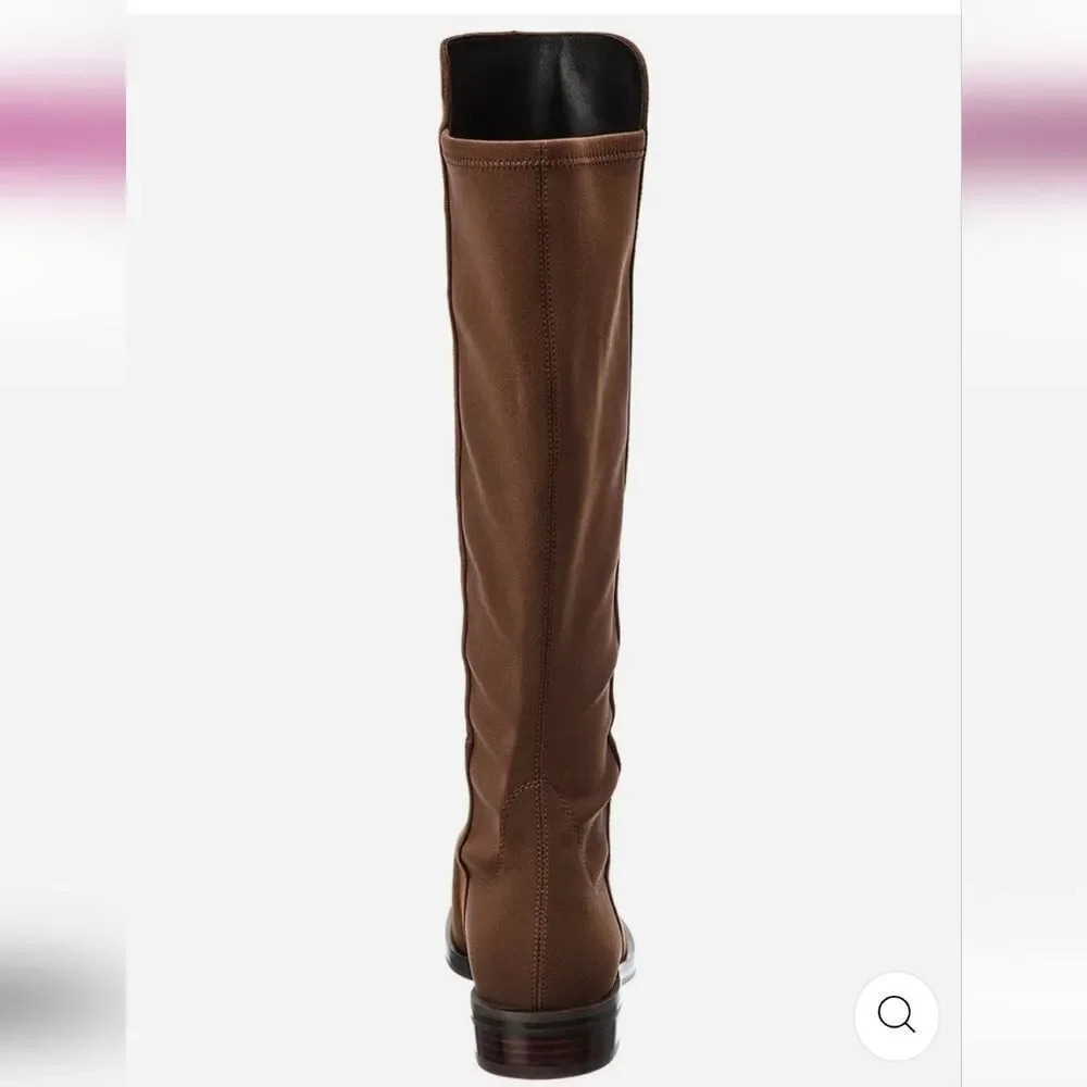 Stuart Weitzman Women's Keelan Suede And Neoprene Knee Boots Size 8.5 - Picture 4 of 16